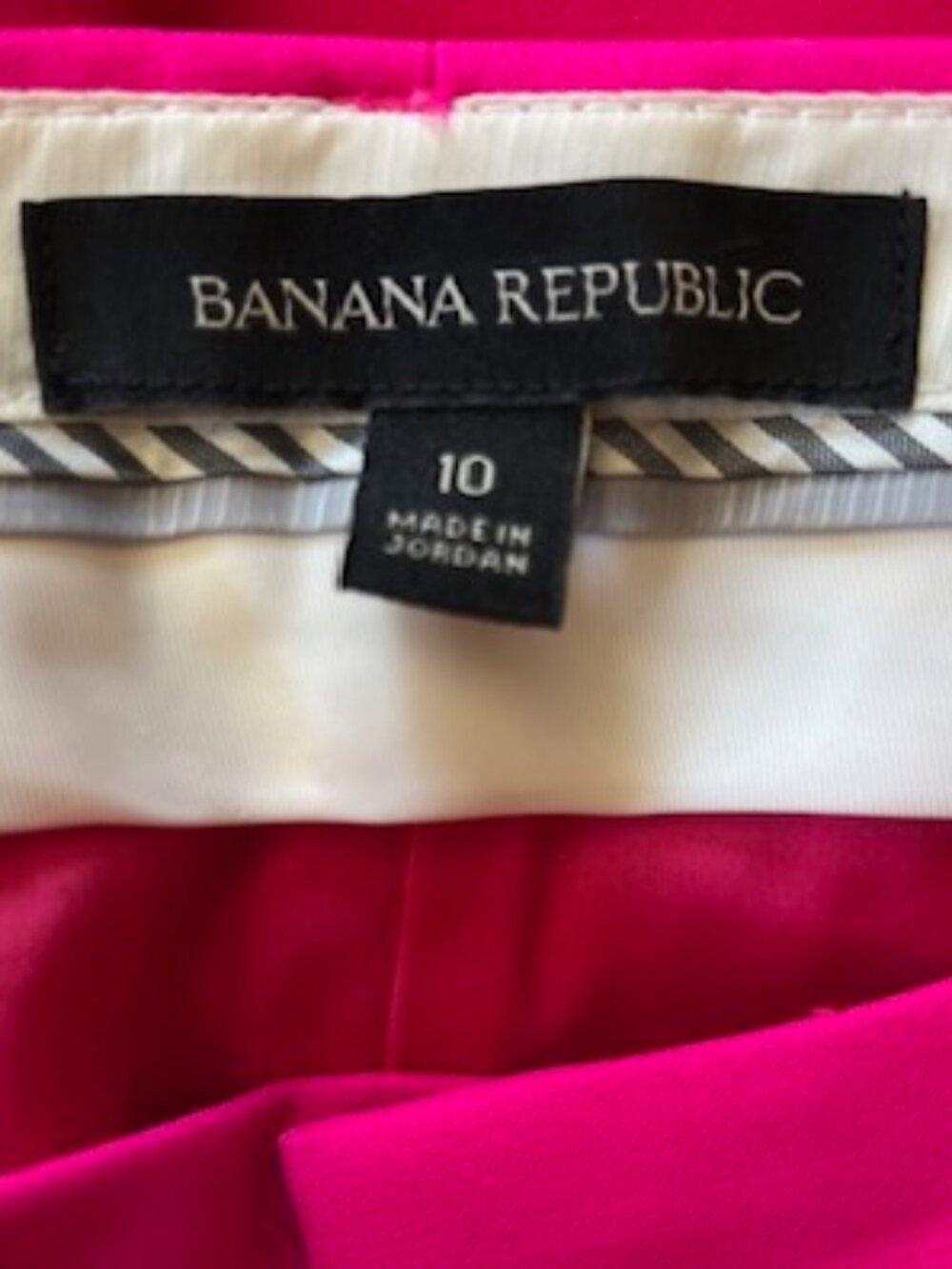 Banana Republic Ryan Vibrant Pink Pants Woman's Size 10 - Picture 11 of 11